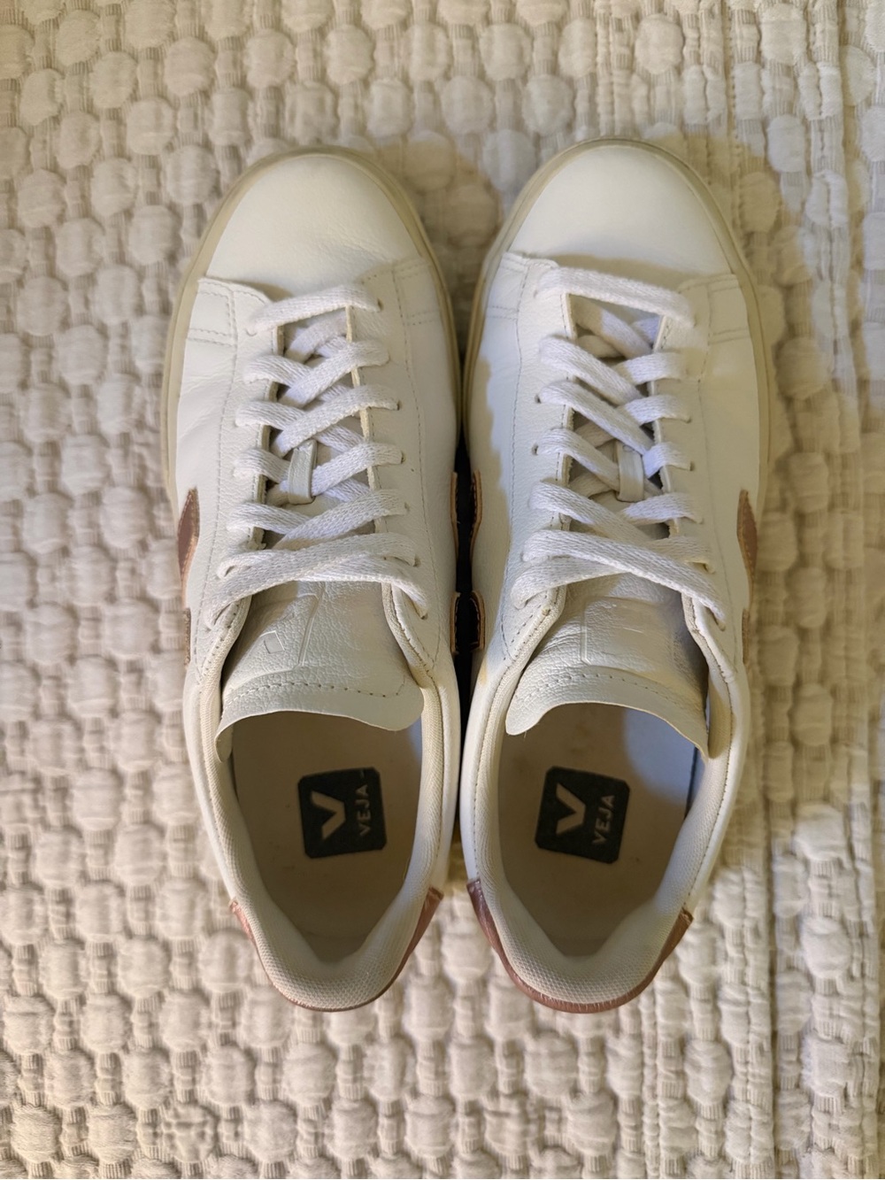 VEJA Campos Women’s White Leather Sneakers